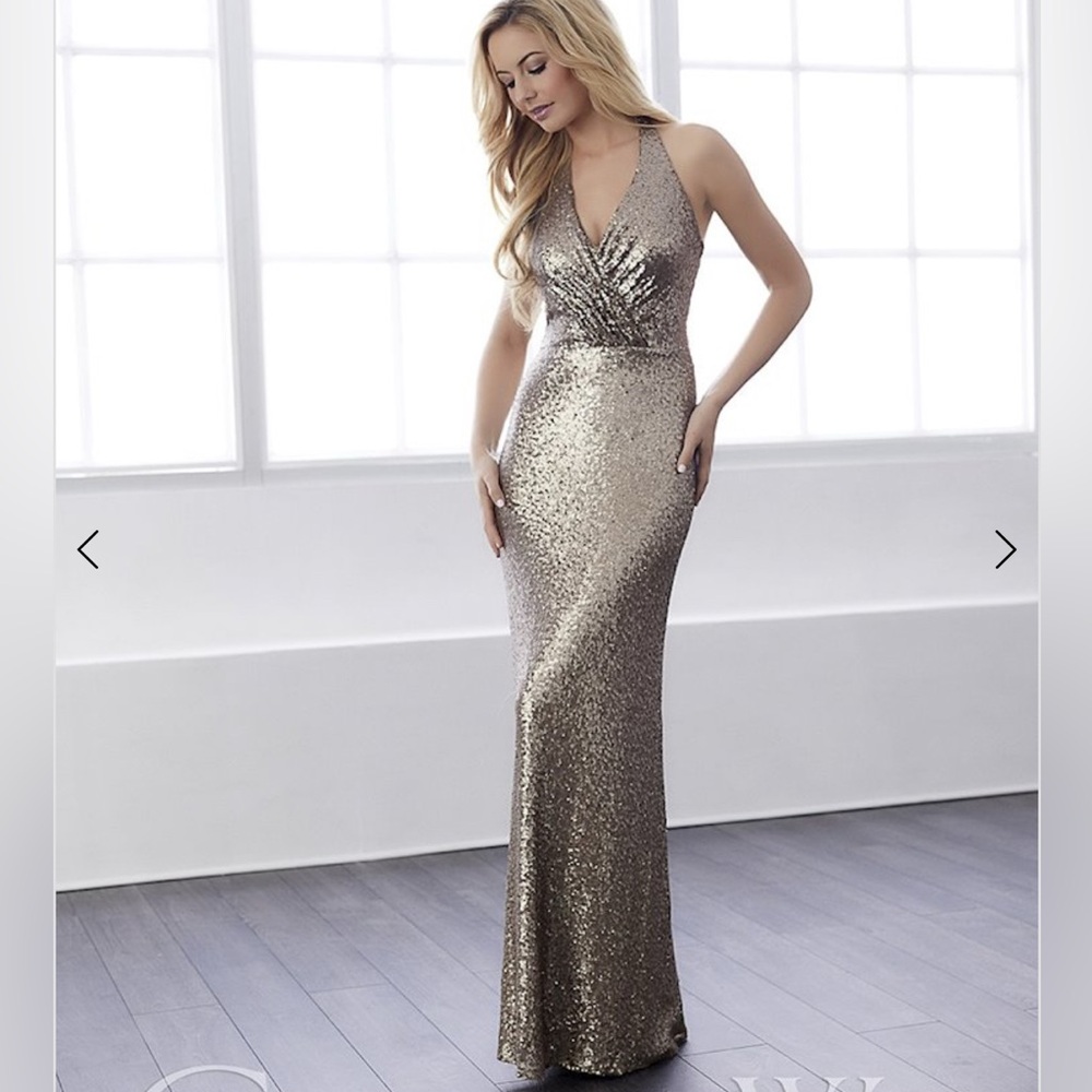 Christina Wu Black Sequin dress